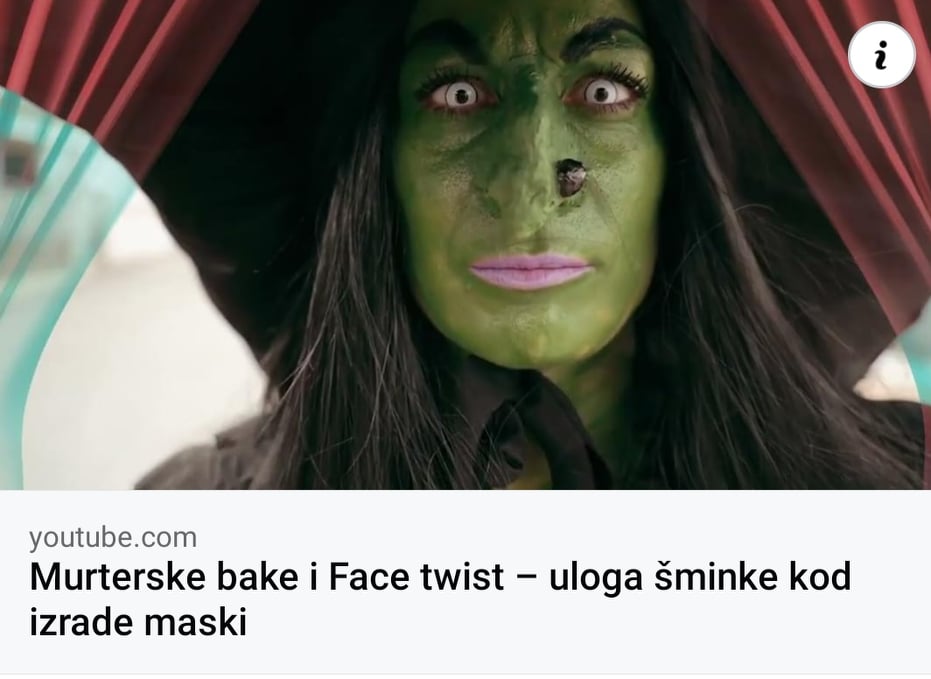 VIDEO_Murterske bake i Face twist – uloga šminke kod izrade maski
